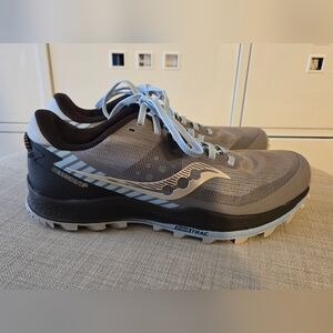 Saucony Women's Peregrine 11 Trail Running Shoe - Size 9 Blue Gray